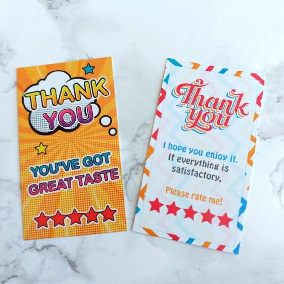 ♥️ 5x25 / 50 Thank You Cards - Picture 2 of 13